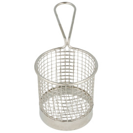 Serving Mini Fryer Container Steel 9,3x8,5cm (1 Unit) 