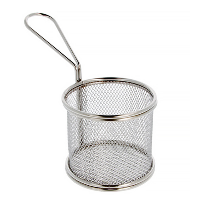 Serving Mini Fryer Container Steel 9,3x8,5cm (6 Units)