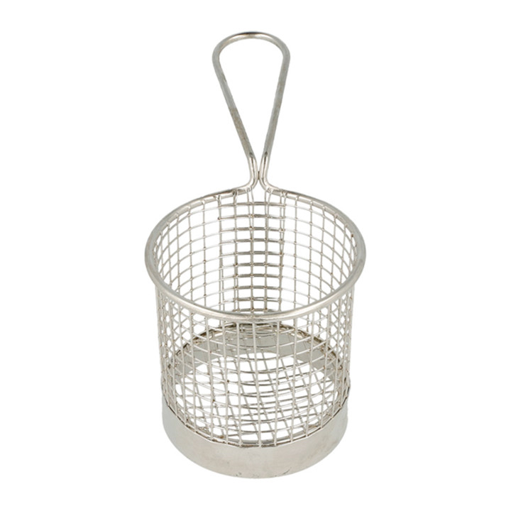 Serving Mini Fryer Container Steel 9,3x8,5cm (6 Units)