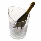 Reusable Ice Bucket SMMA Transparent for 1 Bottle (1 Unit)