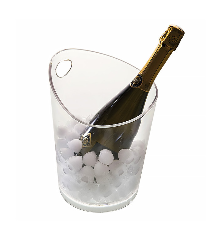 Reusable Ice Bucket SMMA Transparent for 1 Bottle (1 Unit)