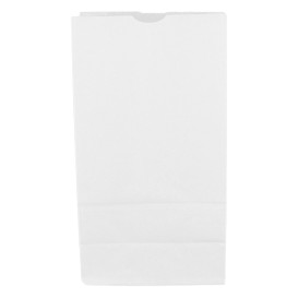 Paper Bag without Handle Kraft White 50g/m² 15+9x28cm (600 Units)