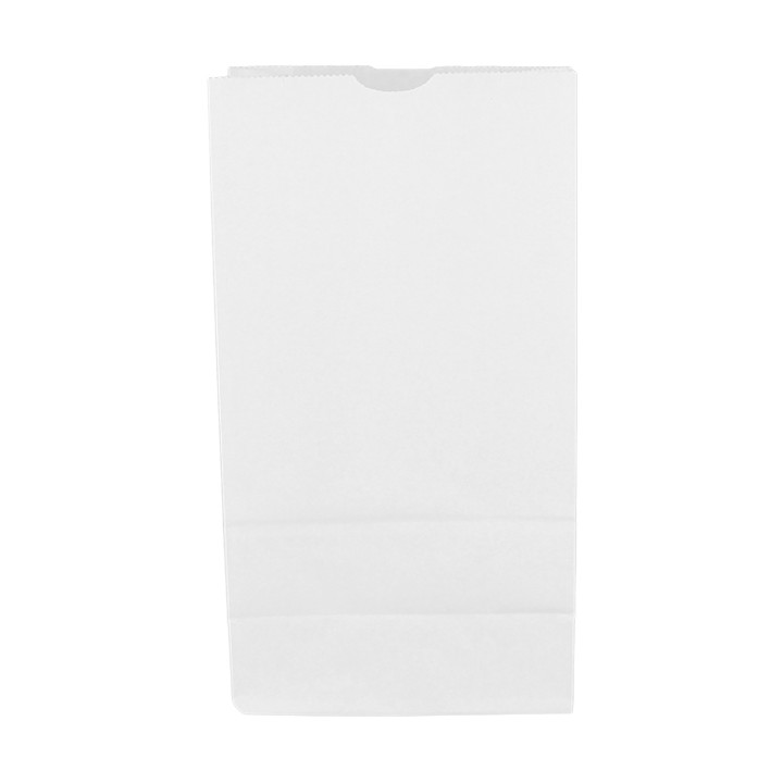 Paper Bag without Handle Kraft White 50g/m² 15+9x28cm (1.000 Units)