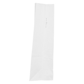 Paper Bag without Handle Kraft White 50g/m² 15+9x28cm (1.000 Units)