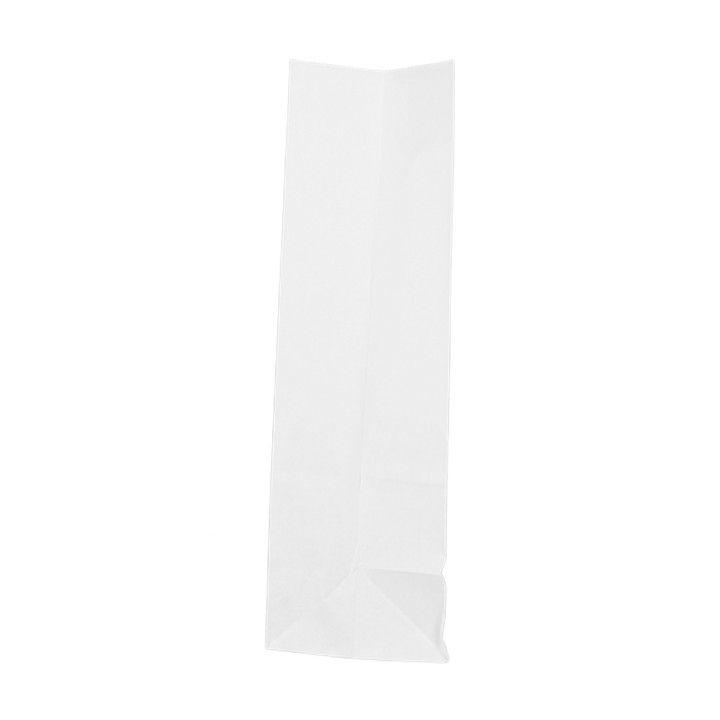 Paper Bag without Handle Kraft White 60g/m² 18+11x34cm (500 Units)