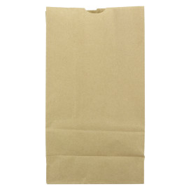 Paper Bag without Handle Kraft 60g/m² 18+11x34cm (25 Units) 