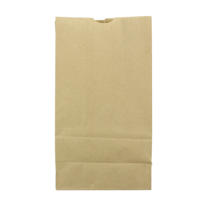 Paper Bag without Handle Kraft 60g/m² 18+11x34cm (25 Units) 