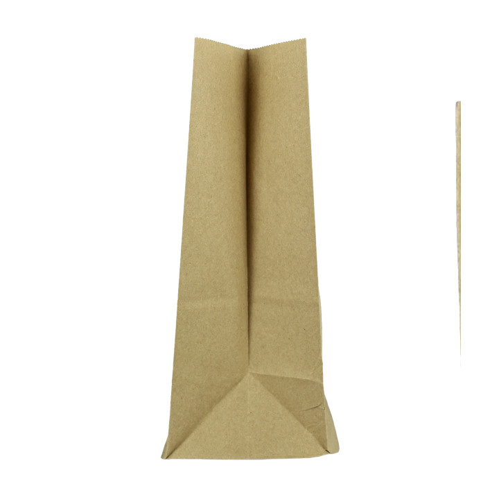 Paper Bag without Handle Kraft 50g/m² 18+12x29cm (25 Units)