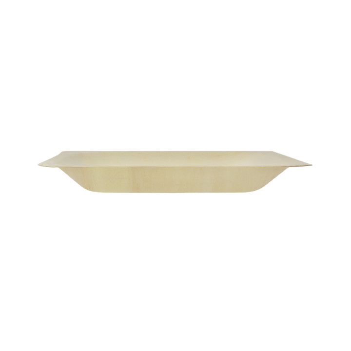 Wooden Plate Square Shape 14x14cm (50 Units) 