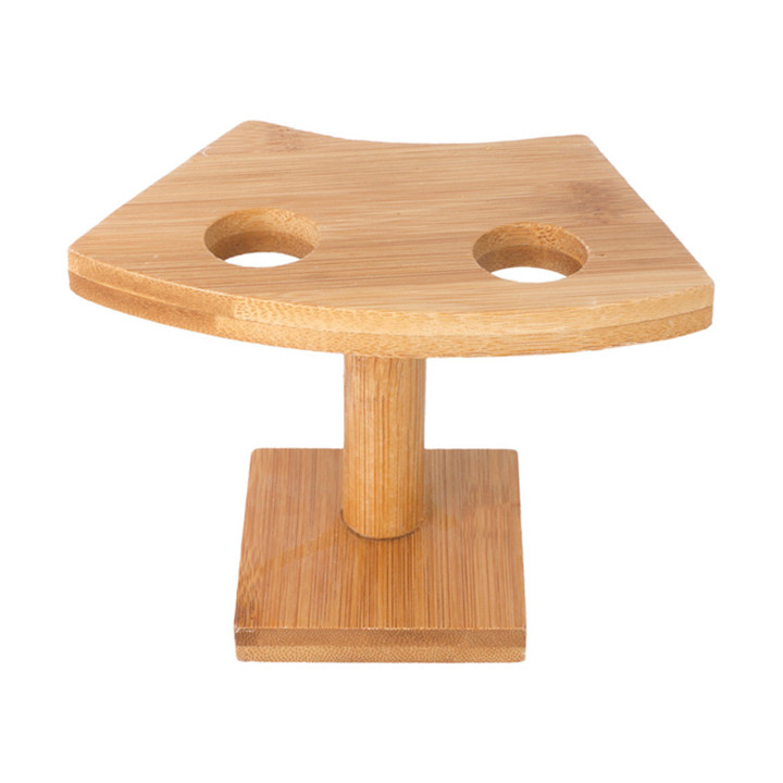 Bamboo Serving Cone Holder 2 slots (6 Units)