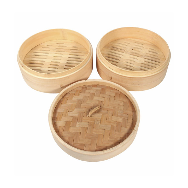 Bamboo Steamer "Maxi" Ø20x6cm (32 Units)