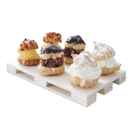 Wooden Mini Pallet Serving Platter 13x8x2cm (40 Units)