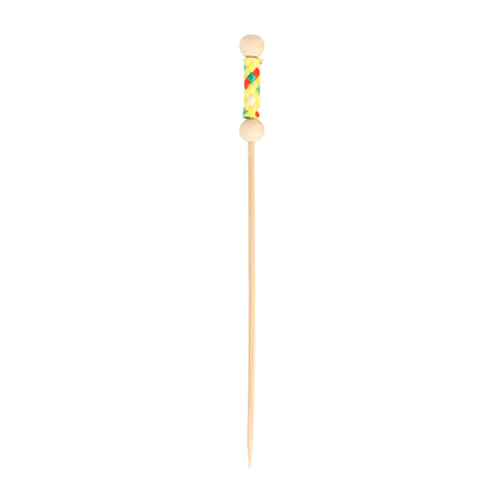 Bamboo Food Pick Natural Design 12cm (10000 Units)