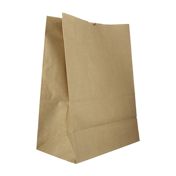 Paper Bag without Handle Kraft 50g/m² 22+12x30cm (1 Unit)