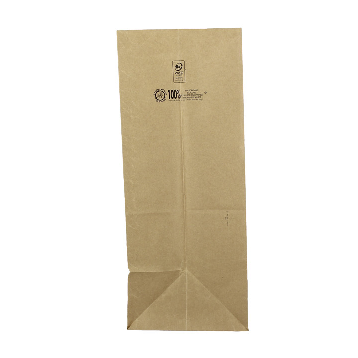 Paper Bag without Handle Kraft 50g/m² 22+12x30cm (1 Unit)