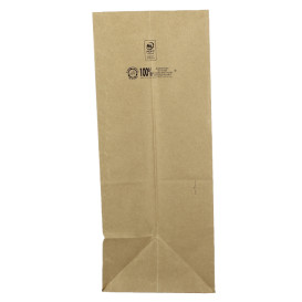 Paper Bag without Handle Kraft 50g/m² 22+12x30cm (1000 Units)