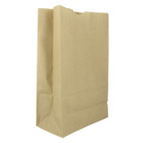 Paper Bag without Handle Kraft 60g/m² 18+11x34cm (25 Units) 