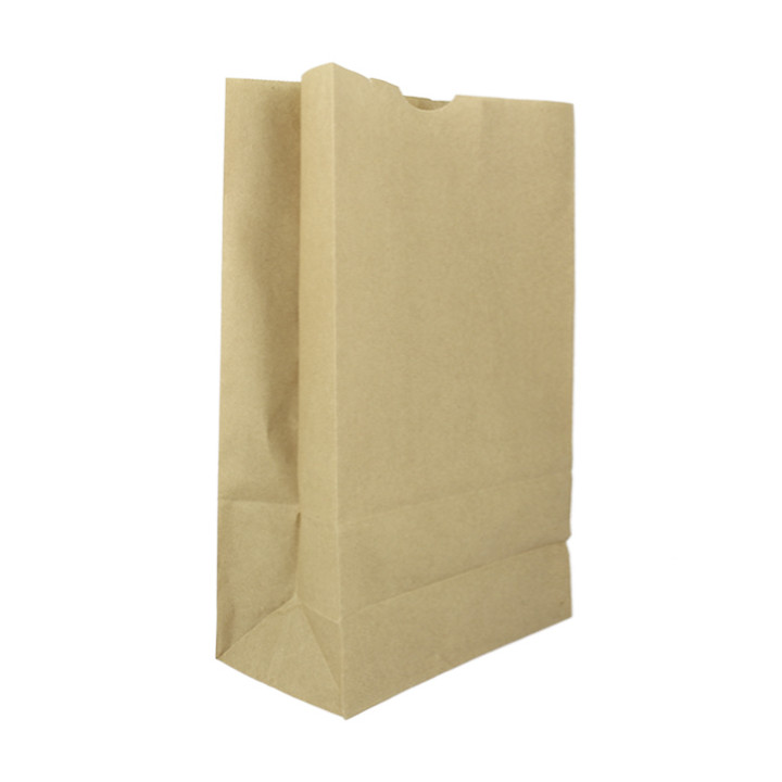 Paper Bag without Handle Kraft 60g/m² 18+11x34cm (25 Units) 