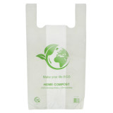 Plastic T-Shirt Bag Bio Home Compost 50x55cm (100 Units) 
