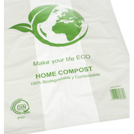 Plastic T-Shirt Bag Bio Home Compost 55x60cm (500 Units)