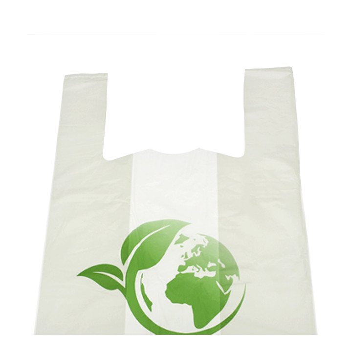 Plastic T-Shirt Bag Bio Home Compost 55x60cm (500 Units)