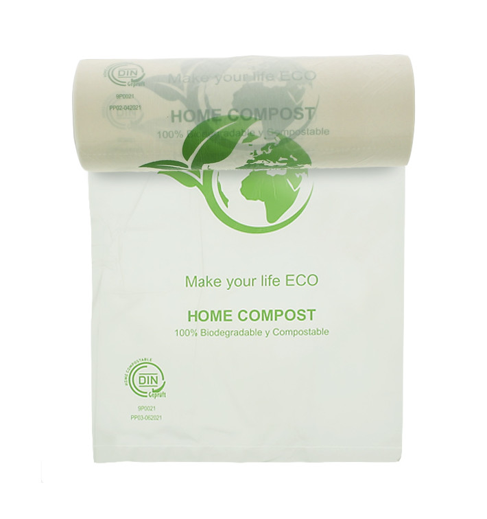 Roll of plastic bags Bio Home Compost 25x37cm (500 Units)