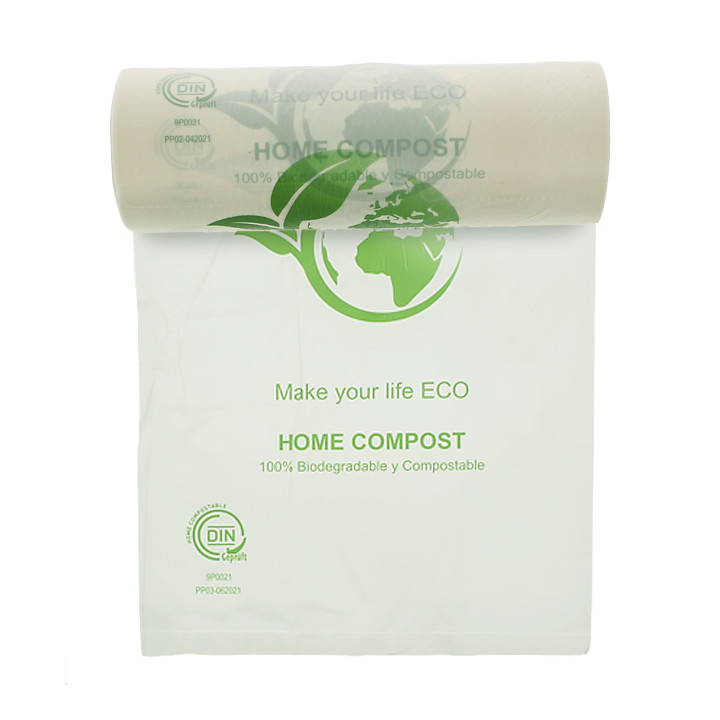 Roll of plastic bags Bio Home Compost 25x37cm (3.000 Units)
