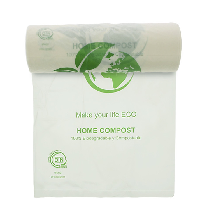 Roll of plastic bags Bio Home Compost 30x40cm (500 Units)
