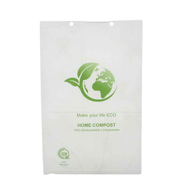 Plastic Bag Block Bio Home Compost 25x37cm (100 Units)