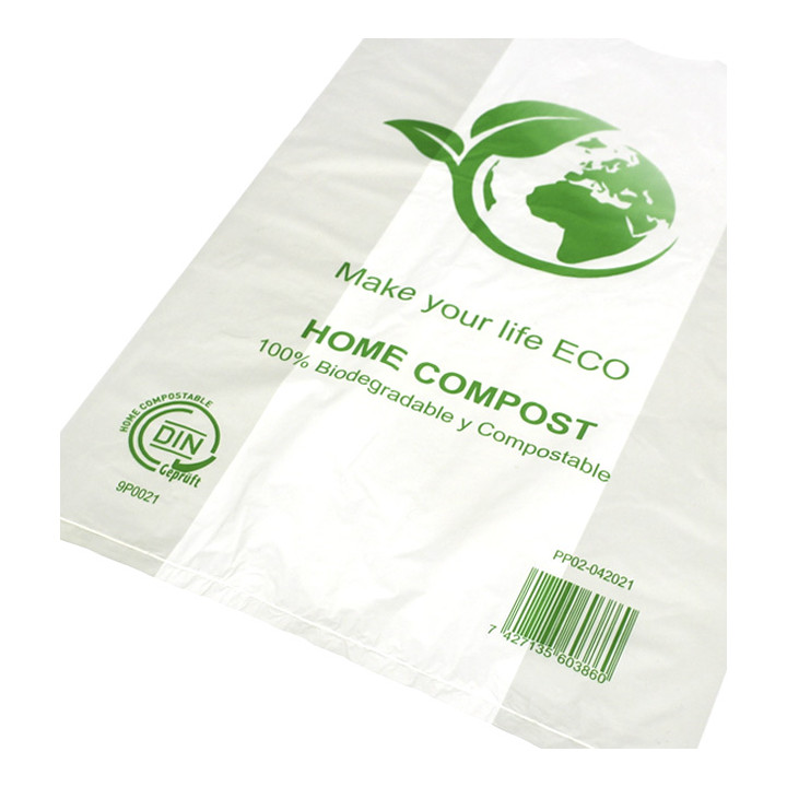 Plastic T-Shirt Bag Bio Home Compost 30x40cm (2.000 Units)