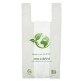 Plastic T-Shirt Bag Bio Home Compost 40x50cm (100 Units) 