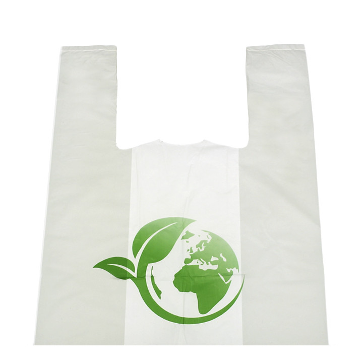 Plastic T-Shirt Bag Bio Home Compost 40x50cm (100 Units) 