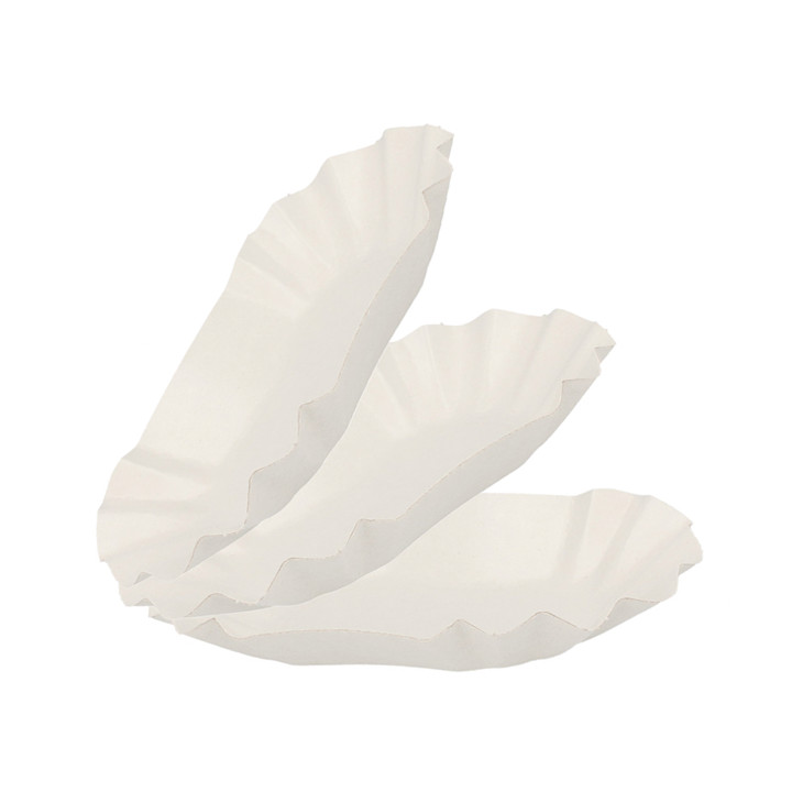 Paper Food Boat Tray Oval shape 15,5x9,5x2,5cm (2000 Units)