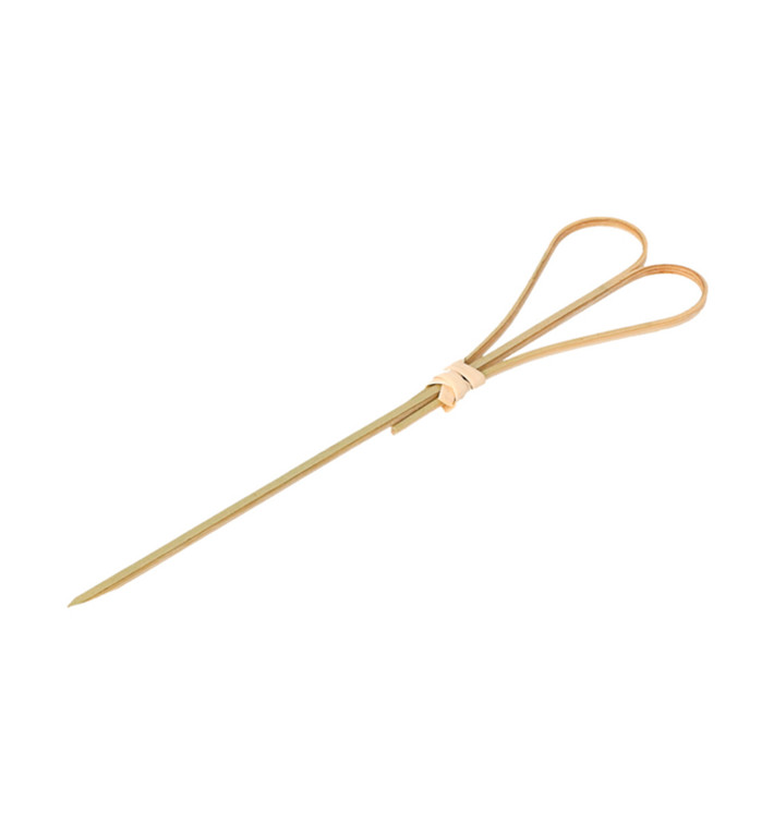 Bamboo Food Pick Heart Design 12cm (100 Units)  