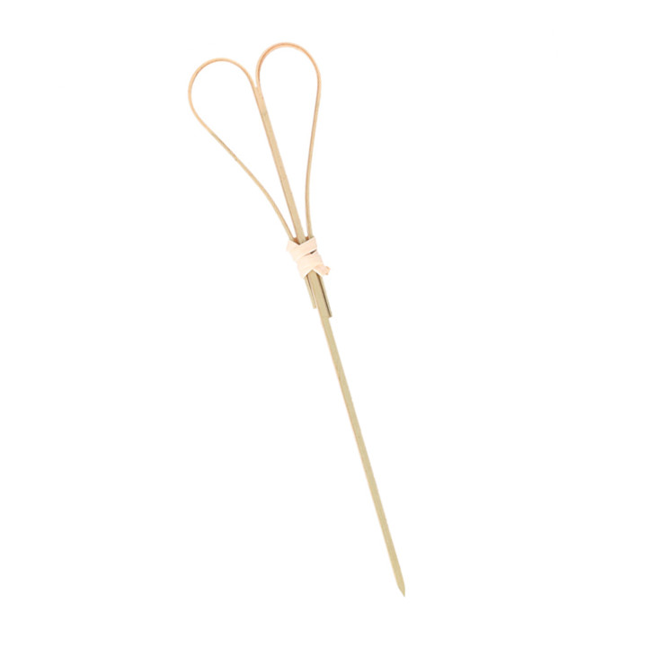 Bamboo Food Pick Heart Design 12cm (100 Units)  