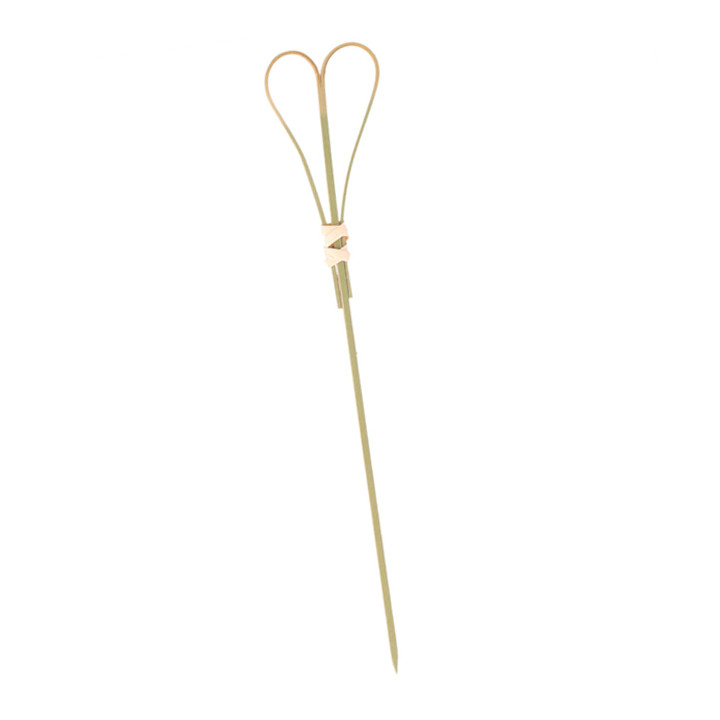 Bamboo Food Pick Heart Design 15cm (100 Units)  
