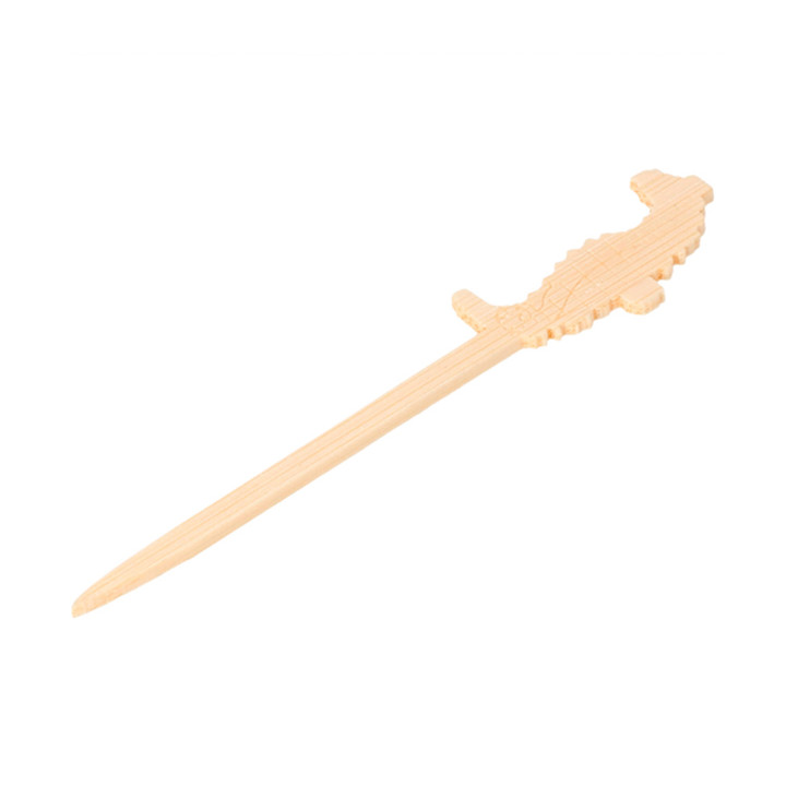Bamboo Food Pick "Caballito Mar" Design 9cm (100 Units)  