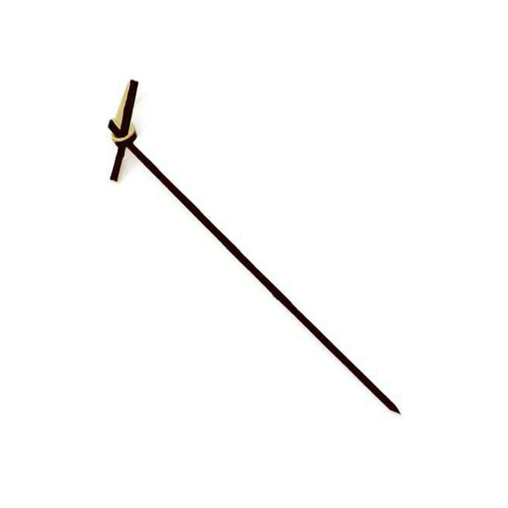 Bamboo Food Pick Black Bow Design 90cm (100 Units)  