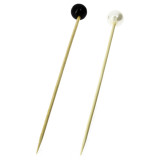 Bamboo Food Pick Pearl Design 9cm (100 Units)  