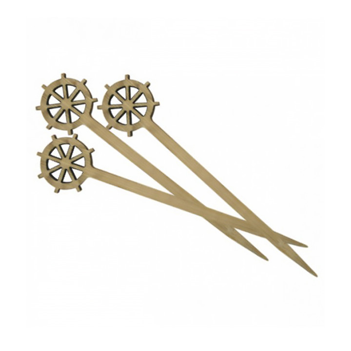 Bamboo Food Pick "Timón" Design 9cm (10000 Units)
