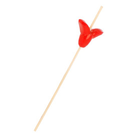 Bamboo Food Pick "Lirio" Design 9cm (100 Units)  