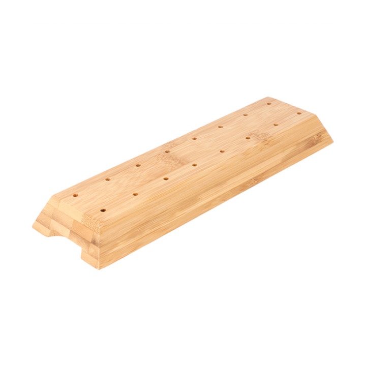 Bamboo Food Pick Holder Tray Brown 20x6x2cm (48 Units)