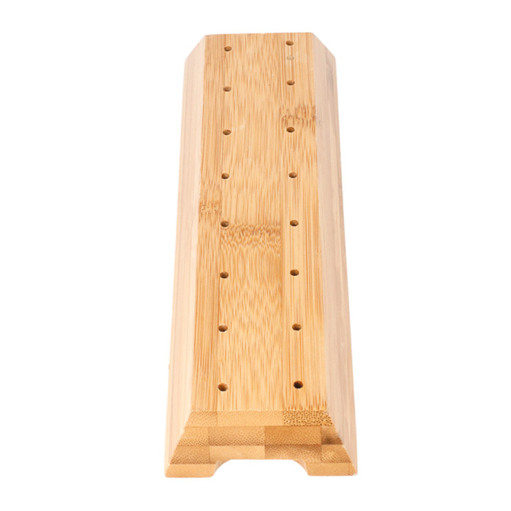 Bamboo Food Pick Holder Tray Brown 20x6x2cm (48 Units)