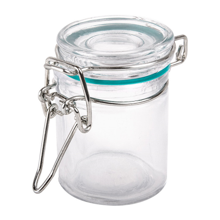 Glass Storage Jar Airtight 45 ml Ø4,5x6cm (96 Units)
