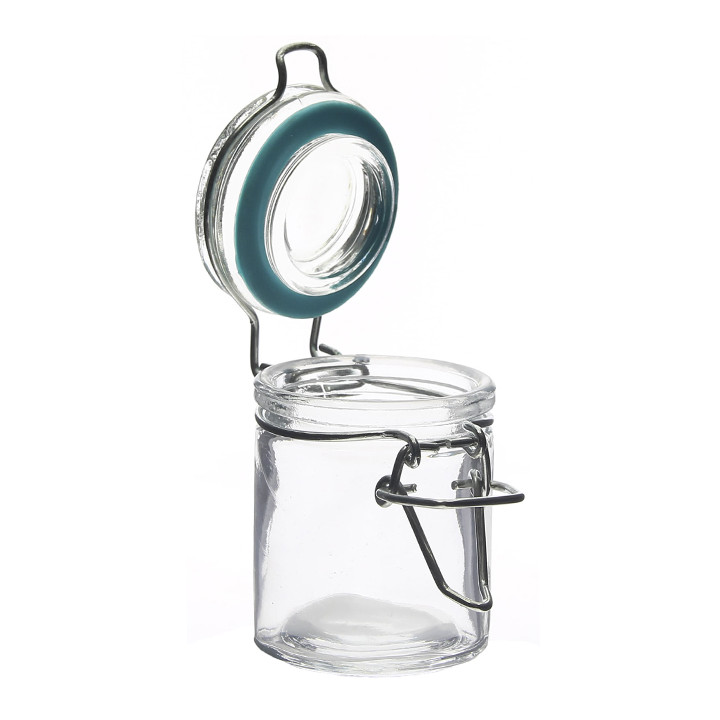 Glass Storage Jar Airtight 45 ml Ø4,5x6cm (96 Units)