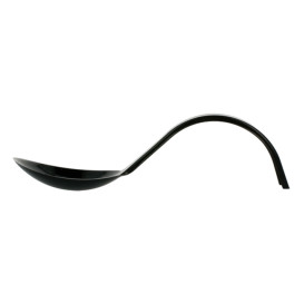 Tasting Spoon PS Curved Black 13 cm (50 Units) 