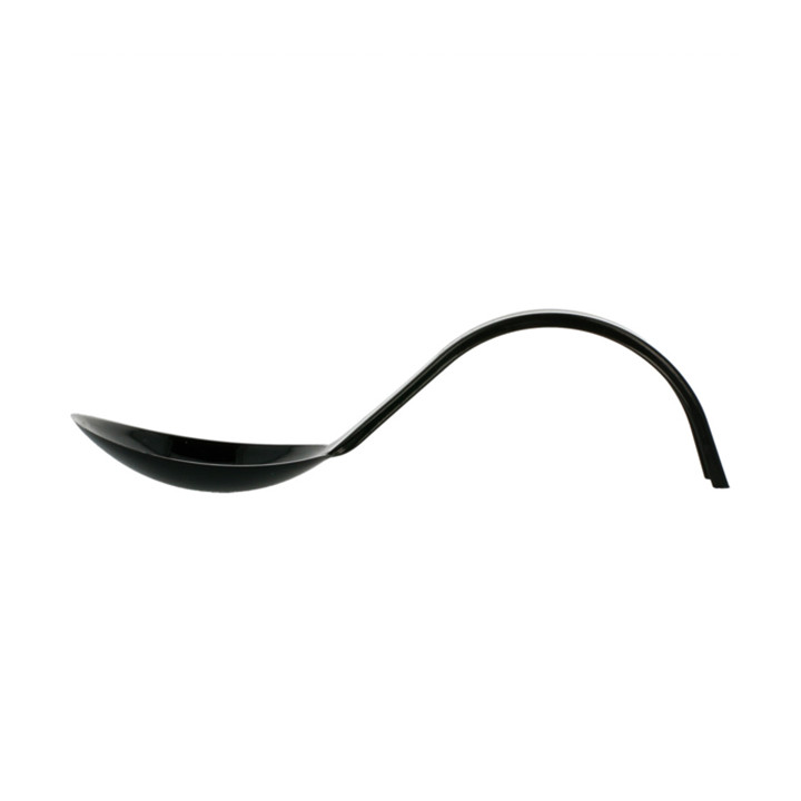Tasting Spoon PS Curved Black 13 cm (500 Units)