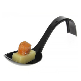 Tasting Spoon PS Curved Black 13 cm (500 Units)