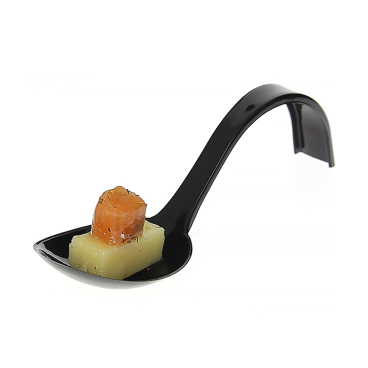 Tasting Spoon PS Curved Black 13 cm (500 Units)