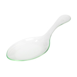 Plastic Tasting Spoon PS "Water Green" 12 cm (100 Units)  